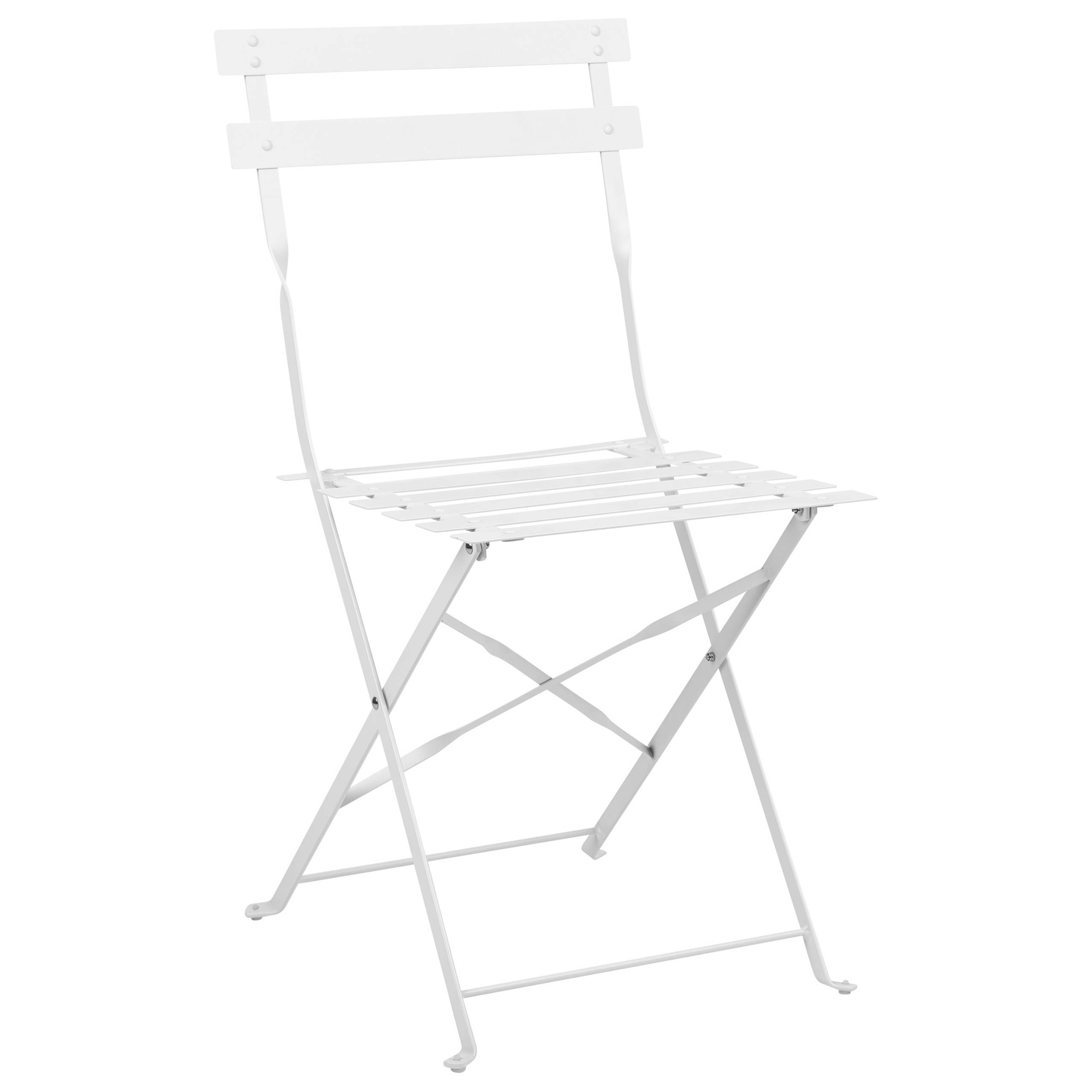 Beliani - Set de bistrot, 2 Personnes Acier Blanc FIORI - Beliani - Imagen 3