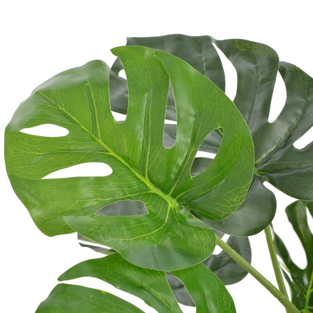 Plante artificielle, Plante Décorative avec pot Monstera Vert 100 cm MP638 - Image 2