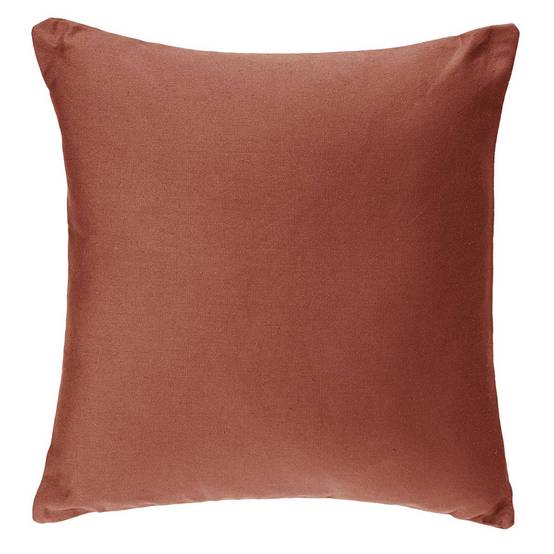 Atmosphera - Coussin déhoussable coton rose terracotta 38x38cm - Atmosphera Créateur d'intérieur - Image 1