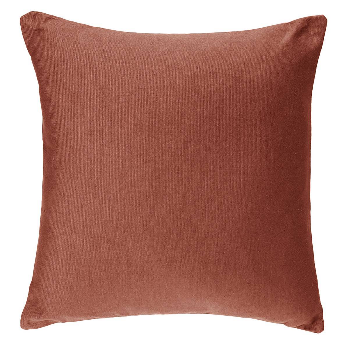 Atmosphera - Coussin déhoussable coton rose terracotta 38x38cm - Atmosphera Créateur d'intérieur - Imagen 1