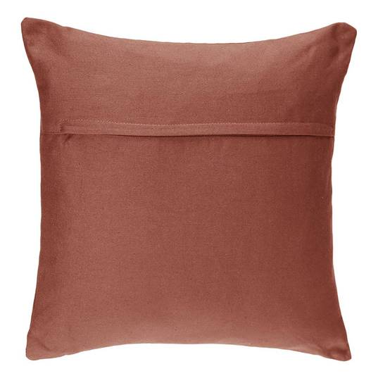 Atmosphera - Coussin déhoussable coton rose terracotta 38x38cm - Atmosphera Créateur d'intérieur - Image 2
