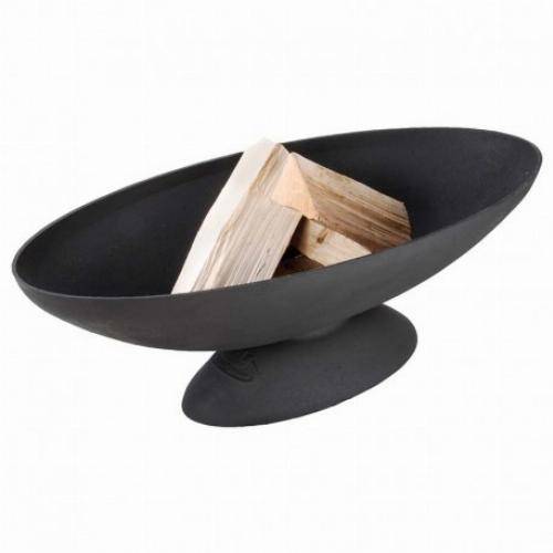 Esschert Design - Vasque à feu ovale en fonte - chaleur et style au jardin - Imagen 2