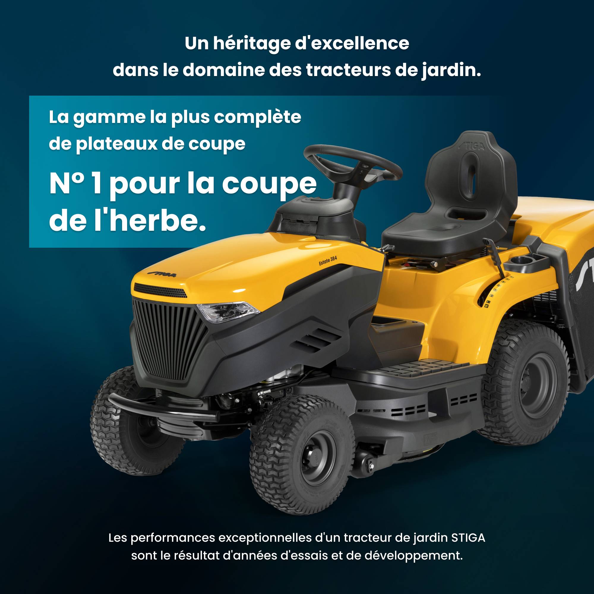 Stiga - Tondeuse Estate 384, 432cc, collecteur 240L, kit mulching - STIGA - Image 2