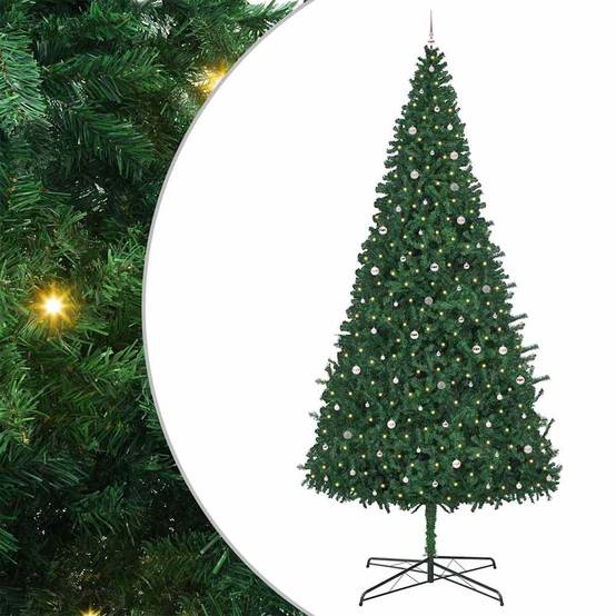 ComfortXL - Très Grand Sapin de Noël Artificiel 4m, Lumineux et Entièrement Décoré Vert – ComfortXL Outdoor Living - Image 2
