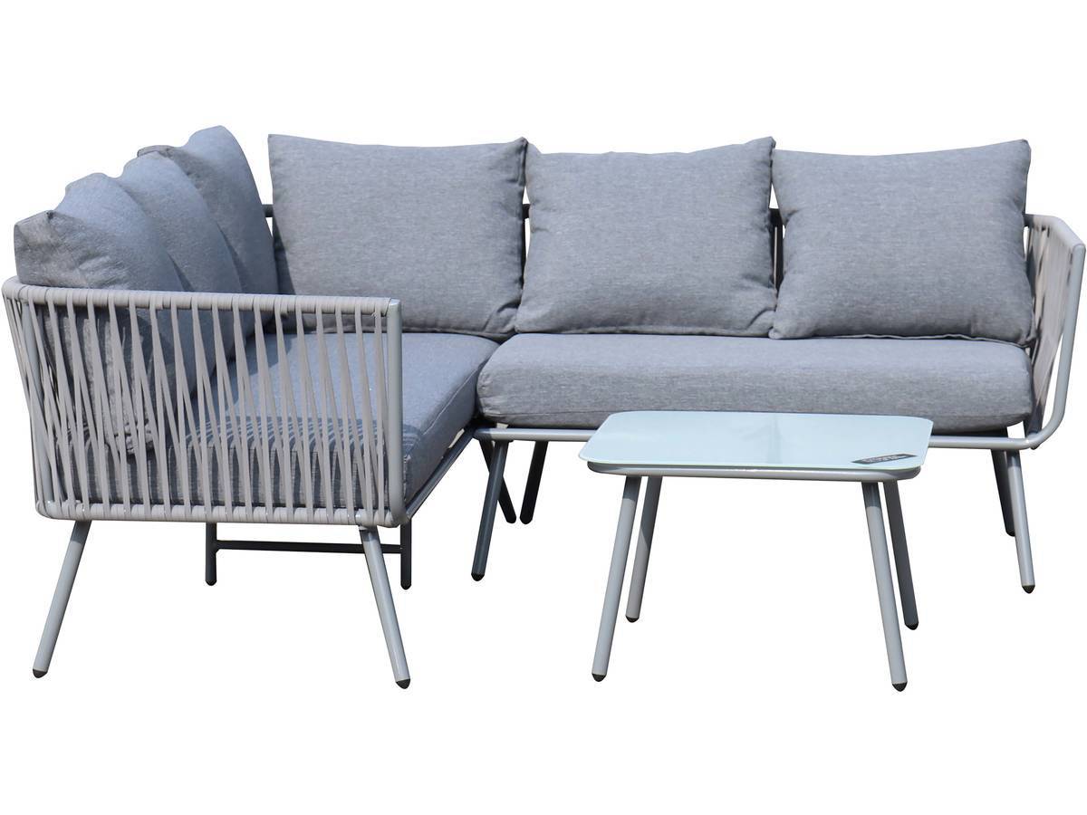 Habitat Et Jardin - Salon De Jardin En Corde Tressée "zanzibar" - Gris Clair -habitat Et Jardin - Imagen 3