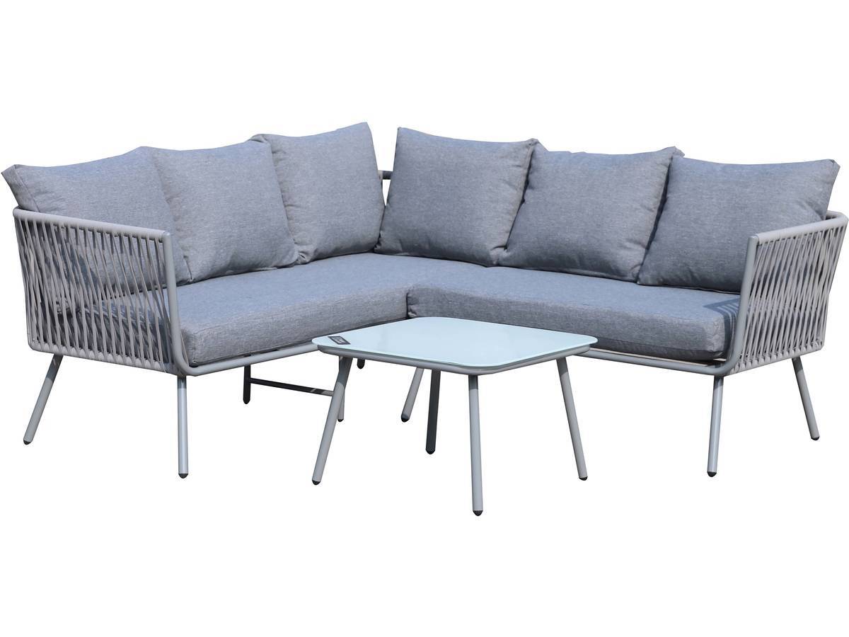 Habitat Et Jardin - Salon De Jardin En Corde Tressée "zanzibar" - Gris Clair -habitat Et Jardin - Imagen 1