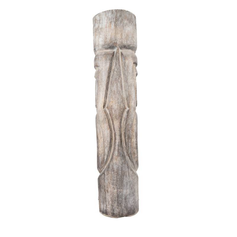 Jardinex - Statue Tiki totem Mauri cendré 100 cm - Gris 100 cm - Jardinex - Imagen 6