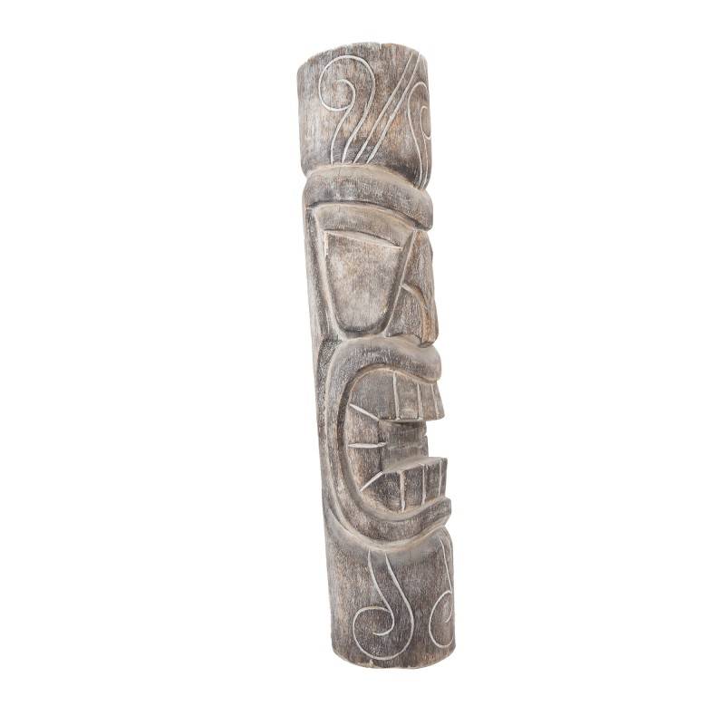 Jardinex - Statue Tiki totem Mauri cendré 100 cm - Gris 100 cm - Jardinex - Imagen 9