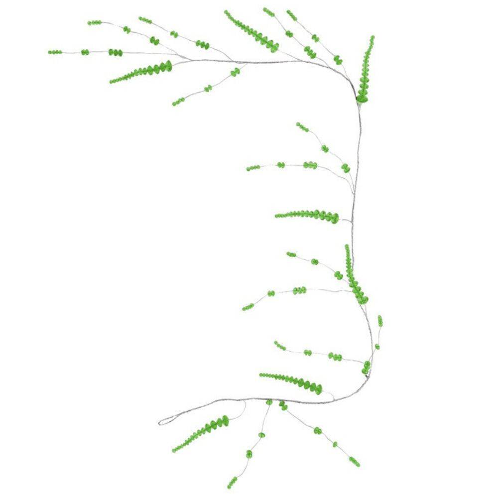 Guirlande de fleurs en verre vert 90cm Chemin de campagne - Imagen 1