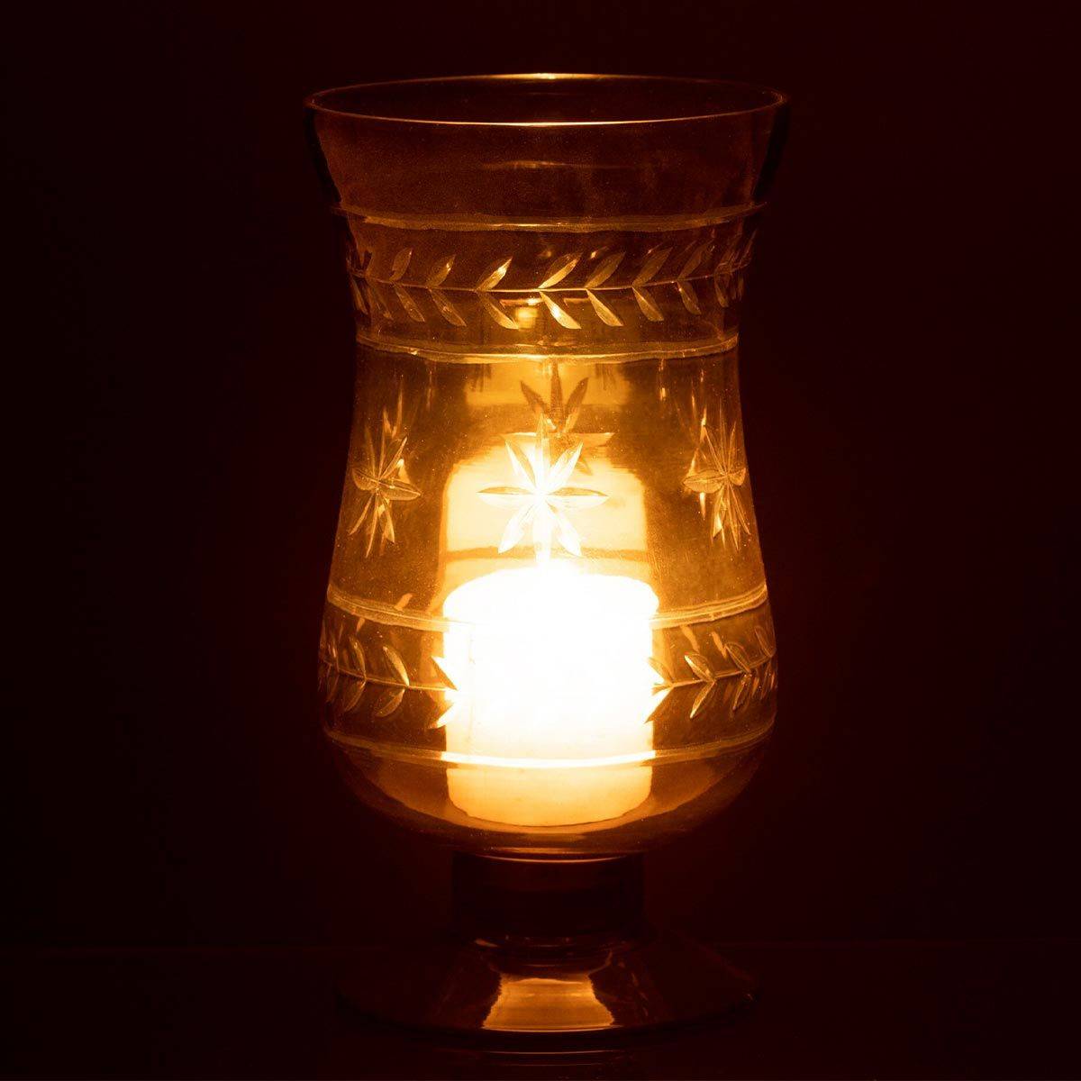 Vase Tige Étoile "Anastasia" 22cm Greige - Image 3