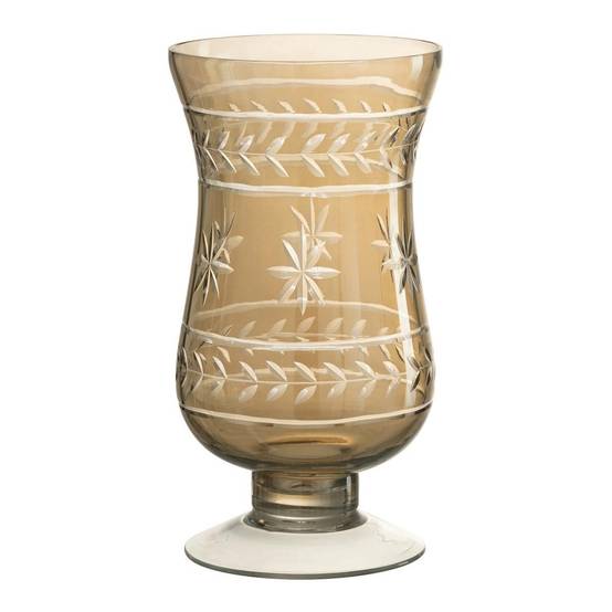 Vase Tige Étoile "Anastasia" 22cm Greige - Image 1