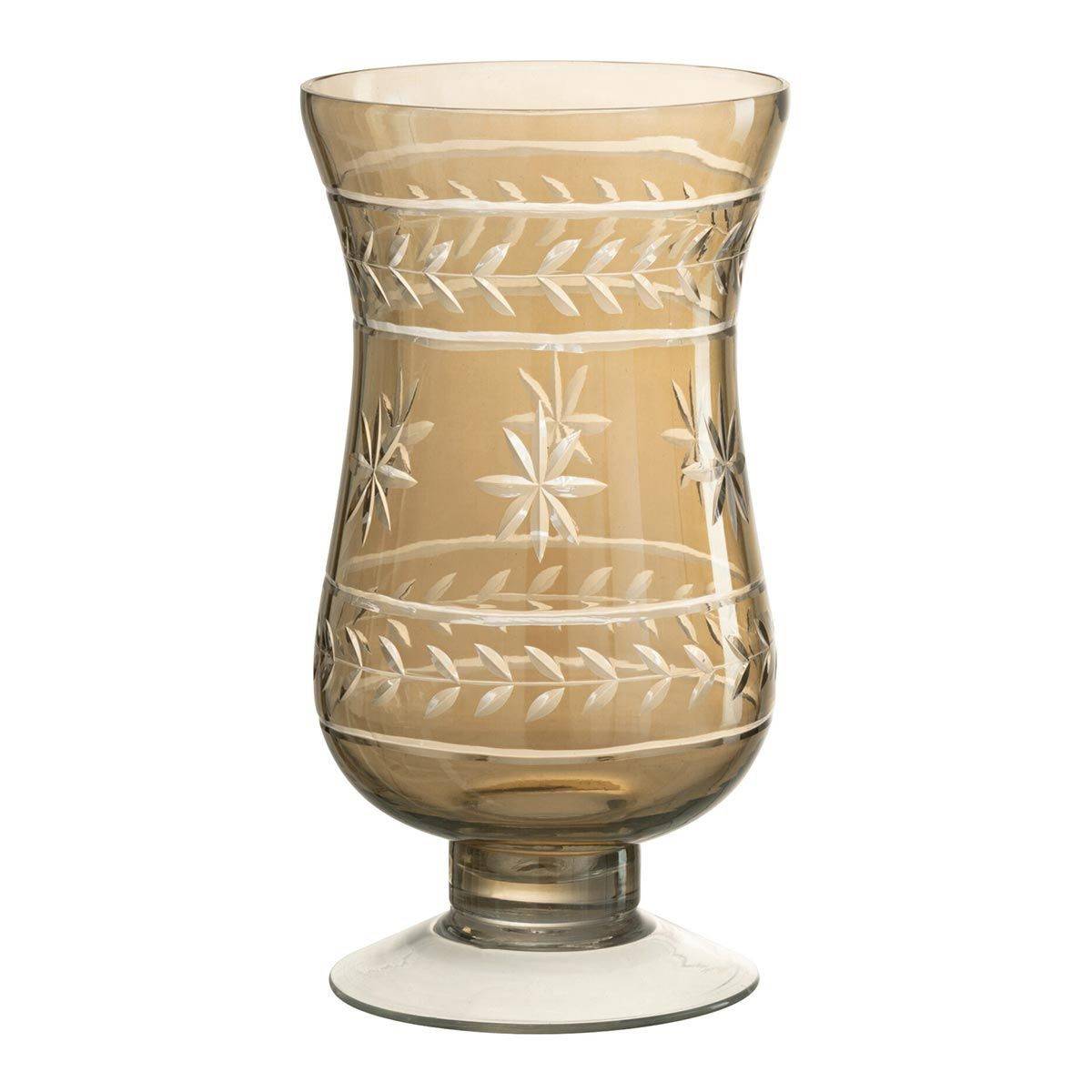 Vase Tige Étoile "Anastasia" 22cm Greige - Image 1