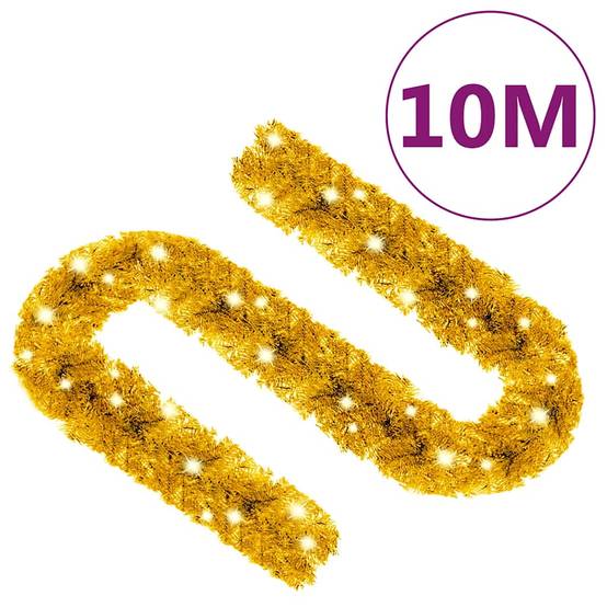 Guirlande de Noël Lumineuse PVC Décoration Scintillante 150 LED Doré 10 m – ComfortXL Outdoor Living - Image 9