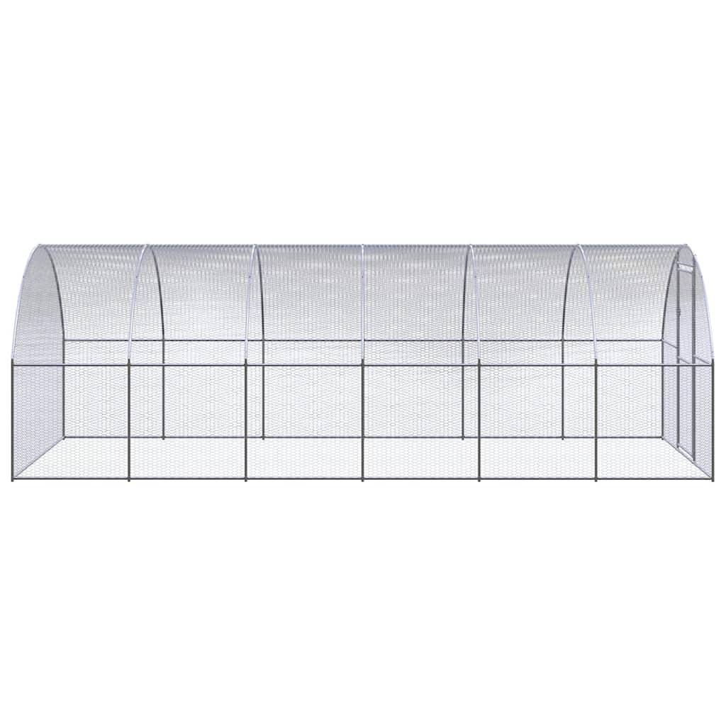 Vidaxl - Poulailler d'extérieur 3x6x2 m Acier galvanisé vidaXL 3095465 - Image 4