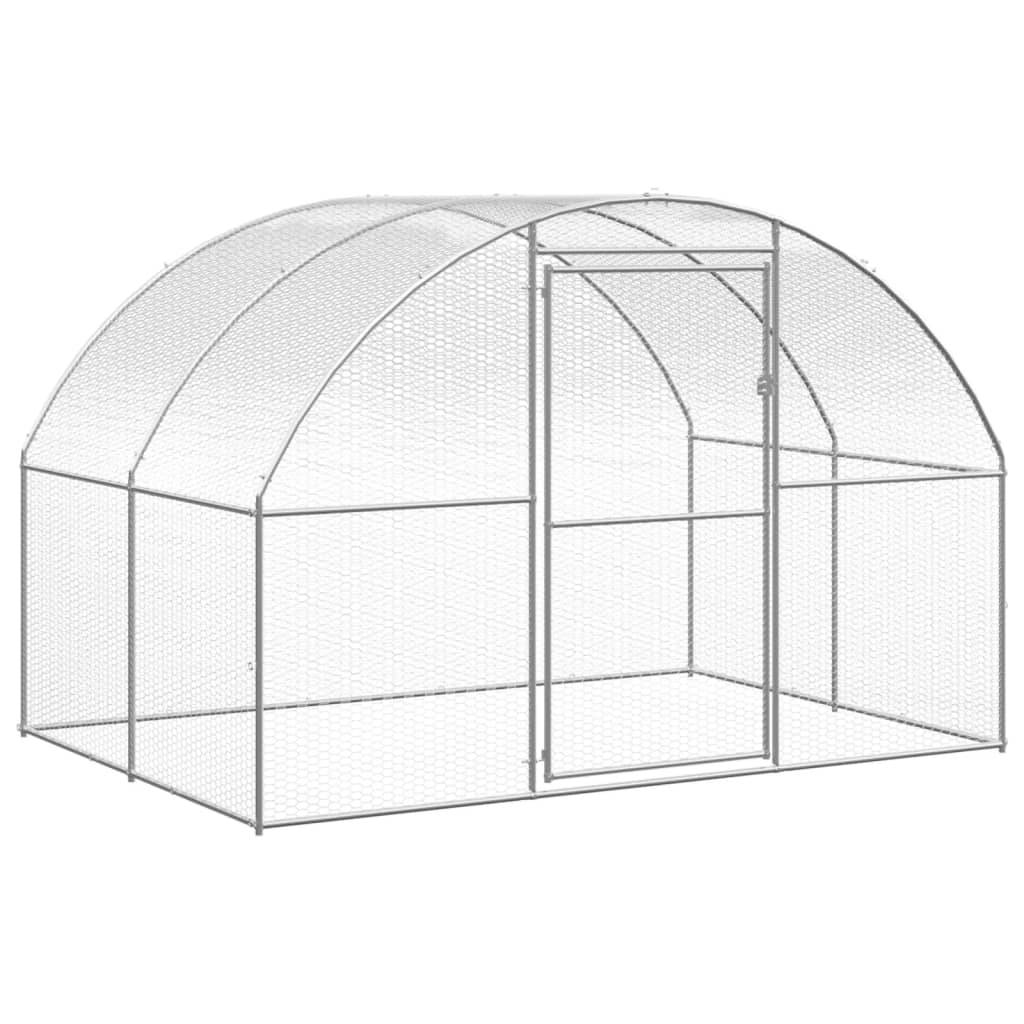 Vidaxl - Poulailler d'extérieur 3x6x2 m Acier galvanisé vidaXL 3095465 - Image 10