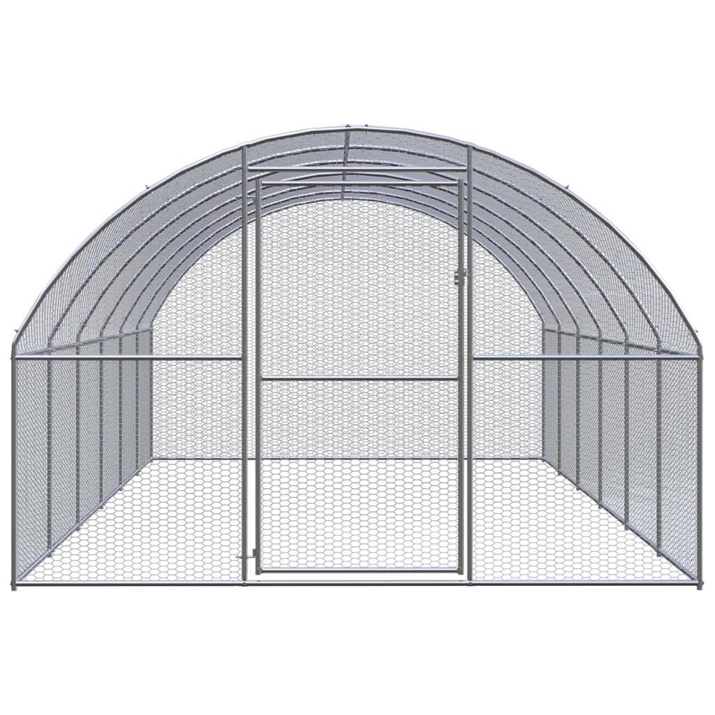 Vidaxl - Poulailler d'extérieur 3x6x2 m Acier galvanisé vidaXL 3095465 - Image 9