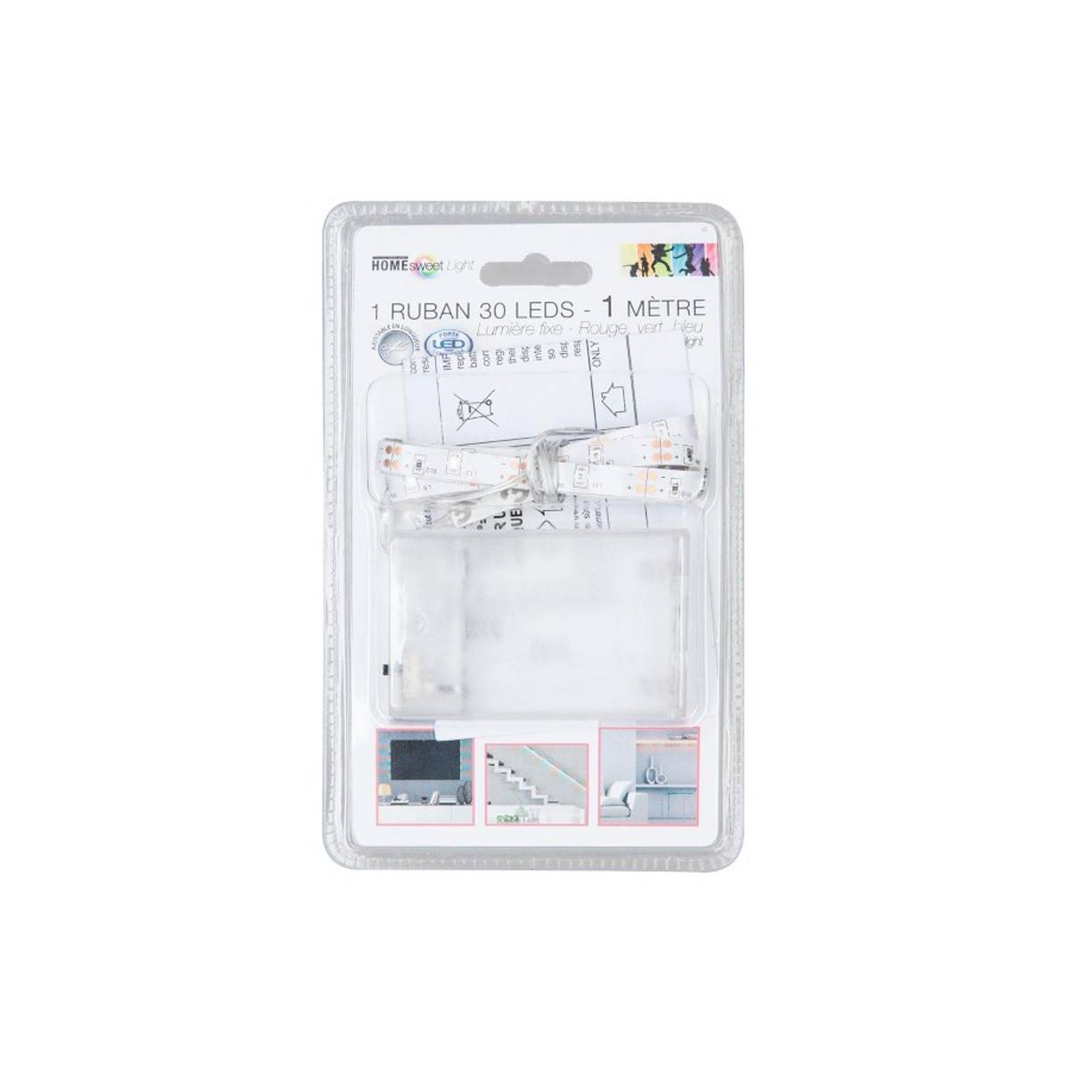 Ruban LED à Piles 100cm Multicolore - Image 3