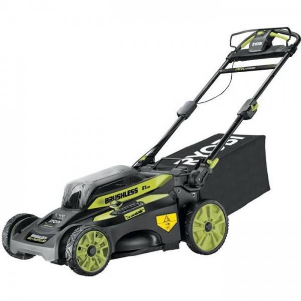 Ryobi - Tondeuse a Gazon RYOBI -   tractée 36V MAXPOWER - Brushless - Ø coupe 51 cm + batterie 36V 6,0 Ah High Energy & chargeur - RY36LMX51A-16