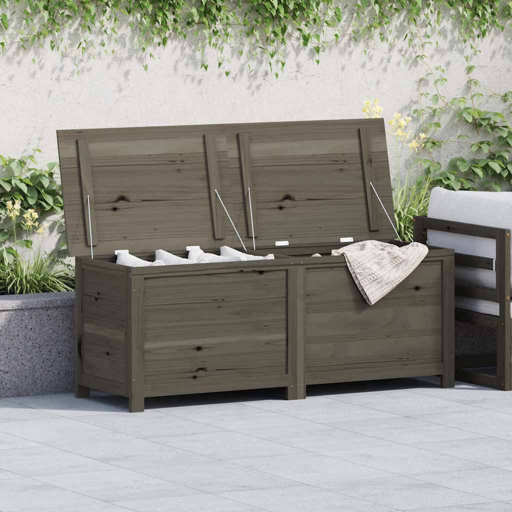 Vidaxl - Boîte à coussins extérieur Anthracite 150x50x56 cm Sapin massif vidaXL 152172 - Imagen 1