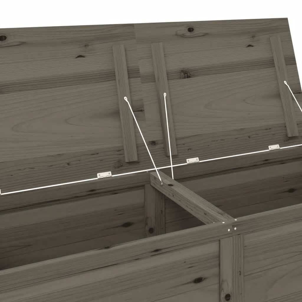 Vidaxl - Boîte à coussins extérieur Anthracite 150x50x56 cm Sapin massif vidaXL 152172 - Imagen 4