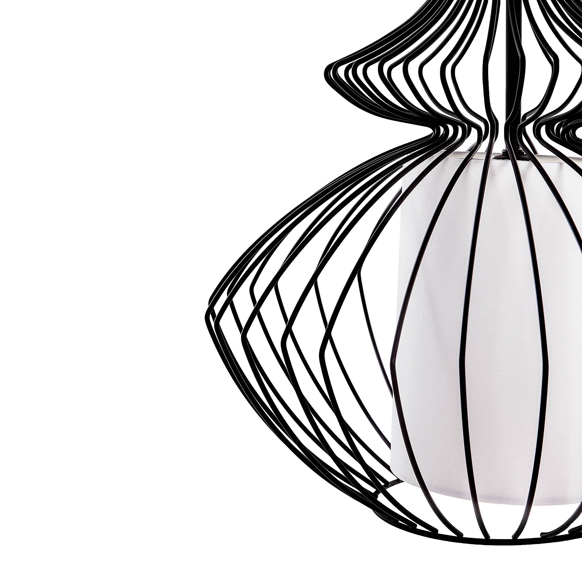 Beliani - Lampe suspension Métal Noir KOLVA - 40x40x110- Beliani - Image 6