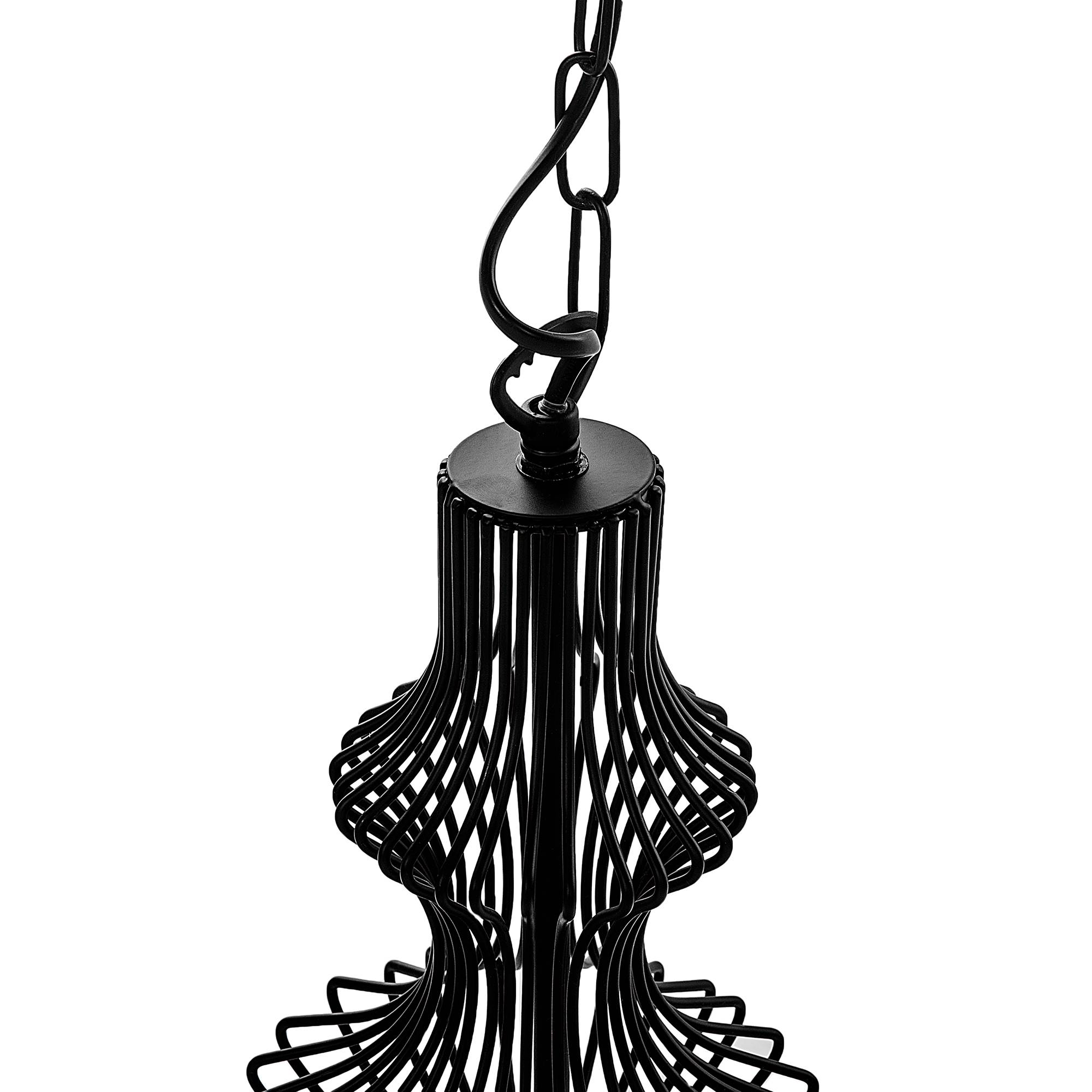 Beliani - Lampe suspension Métal Noir KOLVA - 40x40x110- Beliani - Image 7