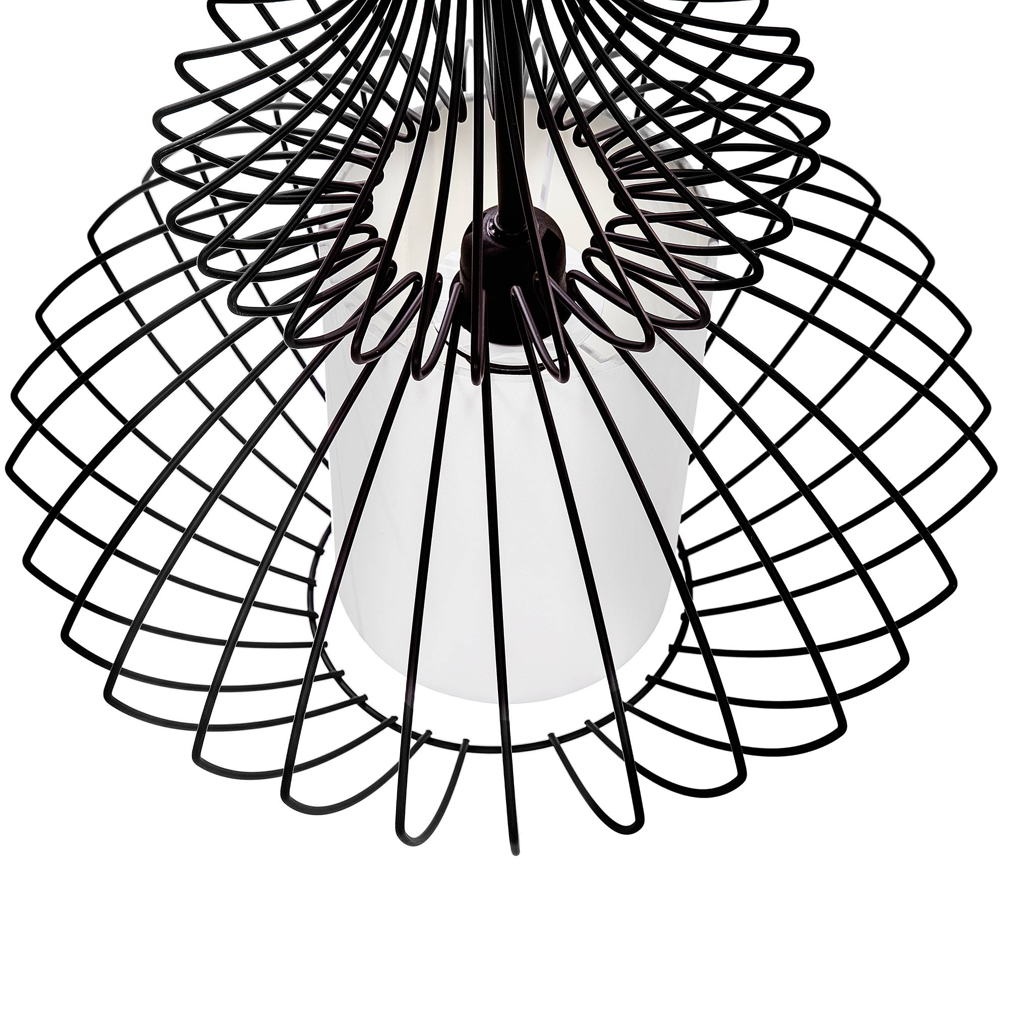 Beliani - Lampe suspension Métal Noir KOLVA - 40x40x110- Beliani - Image 5