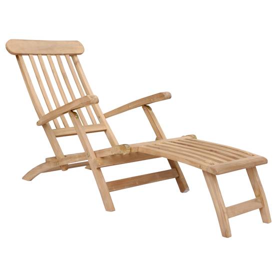 Happy Garden - Transat pliant 153cm en teck massif LOMBOK - HAPPY GARDEN - Imagen 4