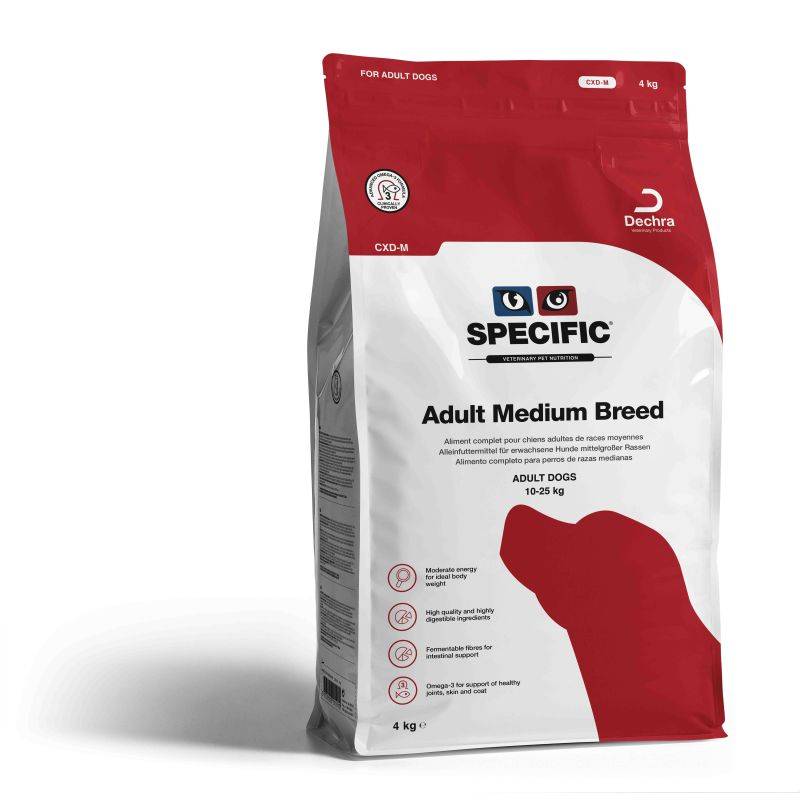 Croquettes chien CXD-M ADULT MEDIUM BREE - SPECIFIC 4 kg