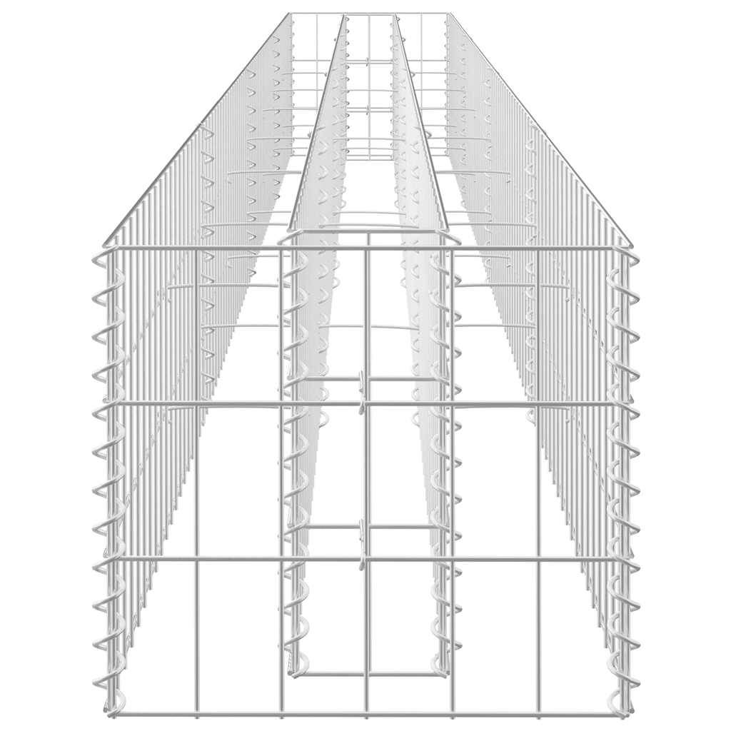 Vidaxl - Lit surélevé à gabion Acier galvanisé 360x30x30 cm vidaXL 145641 - Image 6