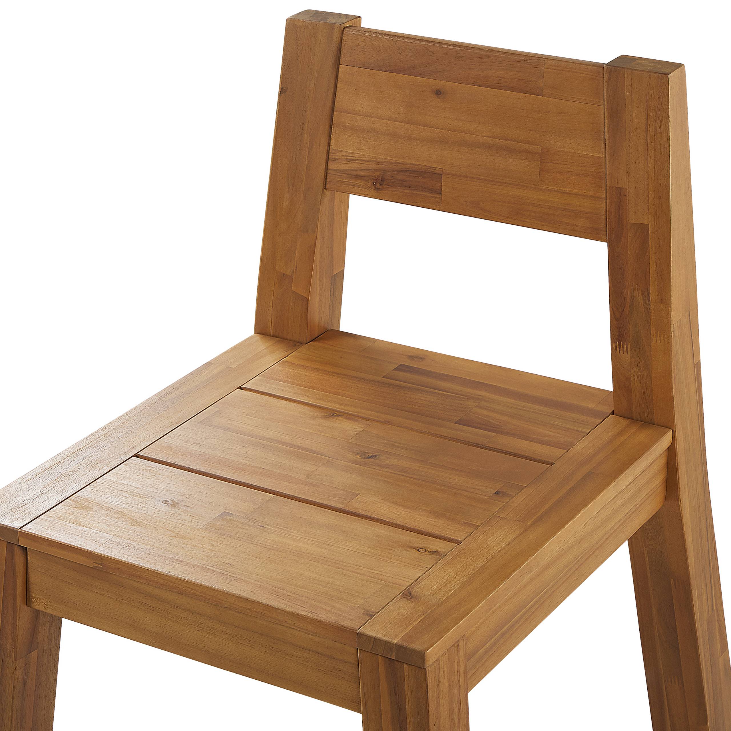 Beliani - Chaise de jardin Acacia Marron LIVORNO - Beliani - Imagen 6
