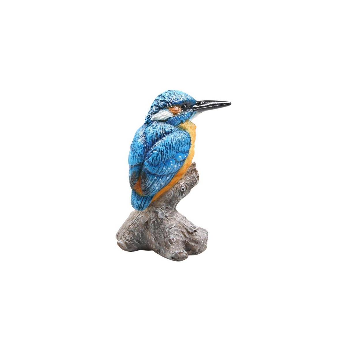 Farmwood Animals - Oiseau martin pêcheur sur tronc en résine 7 x 7 x 11.5 cm Farmwood Animals - Imagen 1