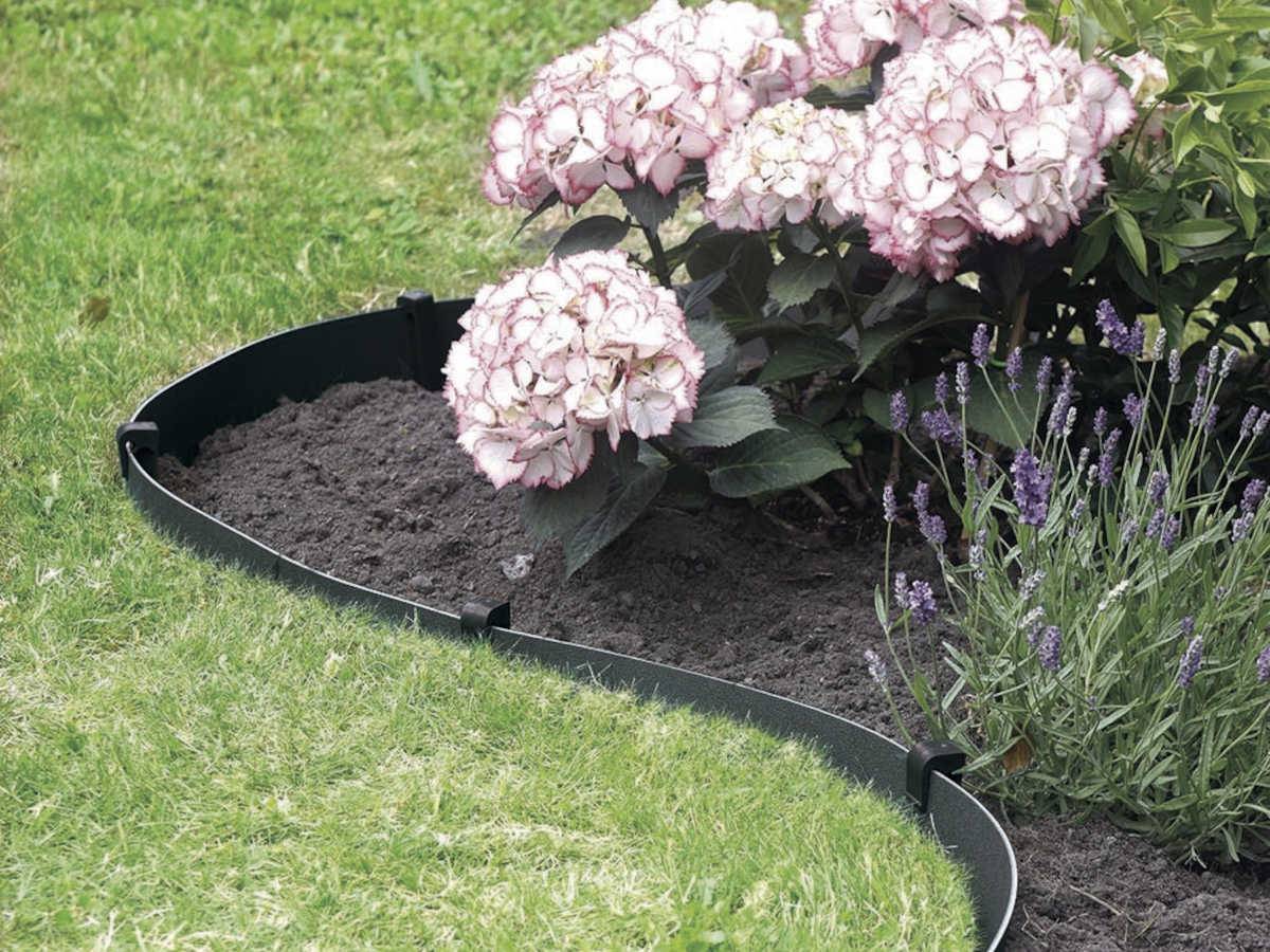 Nortene - Bordure flexible en PE 100% recyclé, 10 m x 7,5 cm - Anthracite - Nortene - Image 3