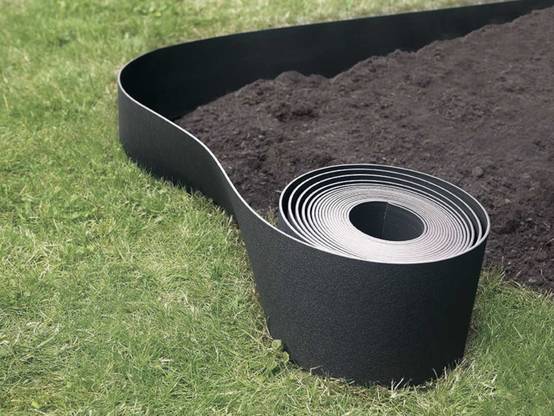 Nortene - Bordure flexible en PE 100% recyclé, 10 m x 7,5 cm - Anthracite - Nortene - Image 2