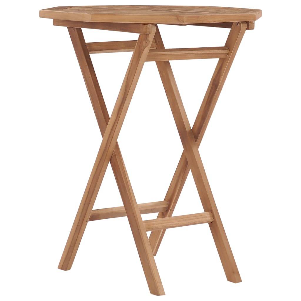 Maison Chic - Ensemble de 3 pcs table de jardin avec chaises - mobilier de jardin Bois de teck massif-JU2836 - Image 6