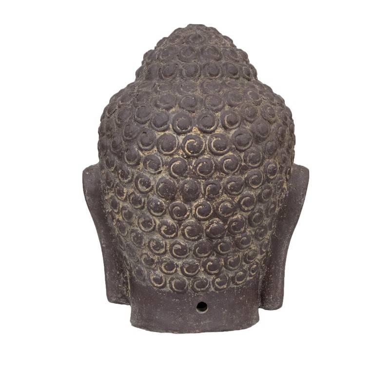 Jardinex - Statue jardin bouddha tête 50 cm - Gris anthracite 50 cm - Jardinex - Image 7