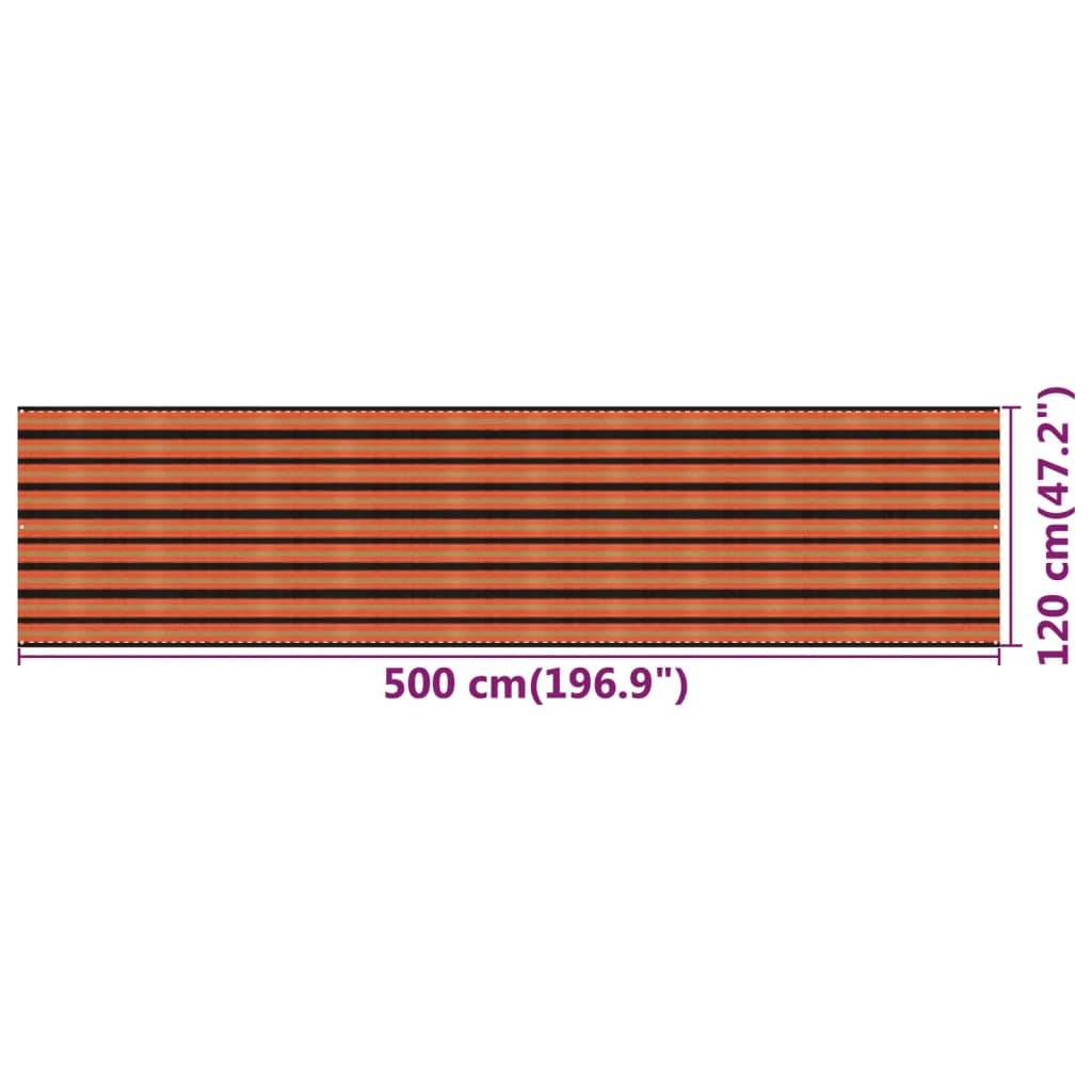 Helloshop26 - Écran de balcon brise pare vue protection confidentialité multicolore 120 x 500 cm PEHD - Imagen 5