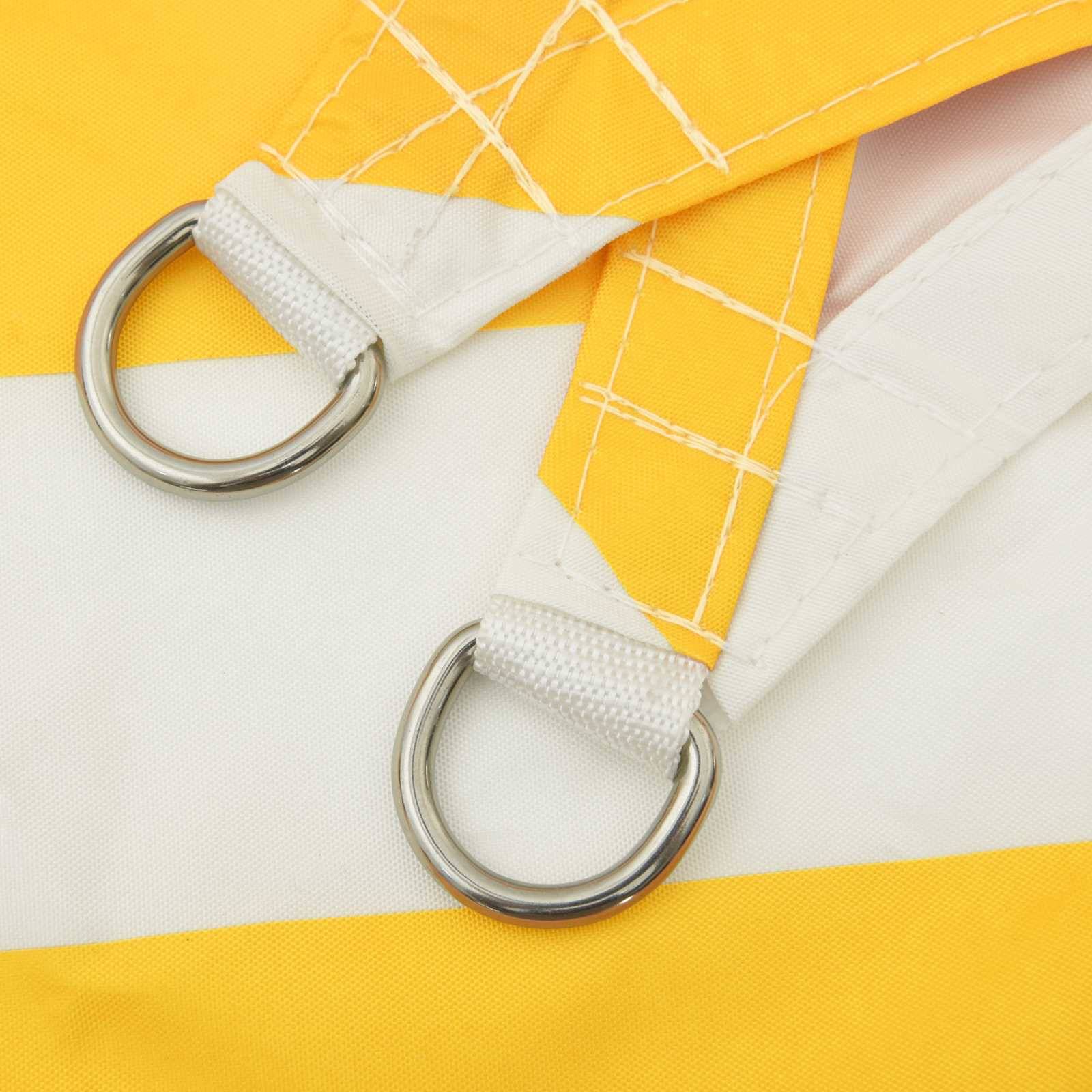 Voile d'ombrage polyester Oxford jaune et blanc 800 x 600 cm - PANGIVO - Image 4