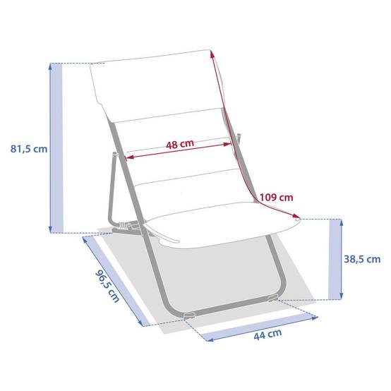Hesperide - Chilienne de jardin empilable pliable Nillia café Hespéride - Image 8