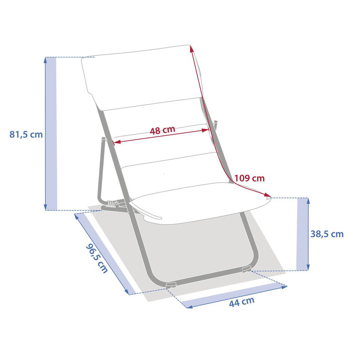 Hesperide - Chilienne de jardin empilable pliable Nillia café Hespéride - Image 8