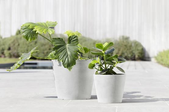 Ecopots - Pot Rond Amsterdam 20 Blanc Pur - Ø 20 x H. 17,5 cm - 4 L ECOPOTS - Imagen 5