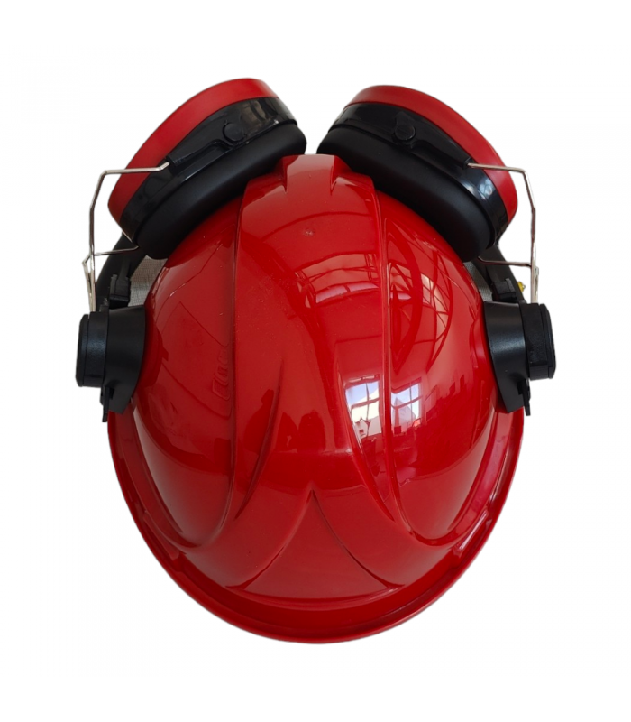 Casque de protection EPI 3 en 1 avec visière, coque et protection auditive Dunsch 73130007 - Imagen 5