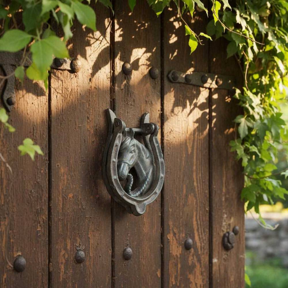 Esschert Design - Heurtoir de porte fer à cheval Best For Boots - Imagen 2