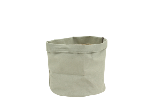Cache-pot sac à plantes vert jade - D.18cm - Image 1