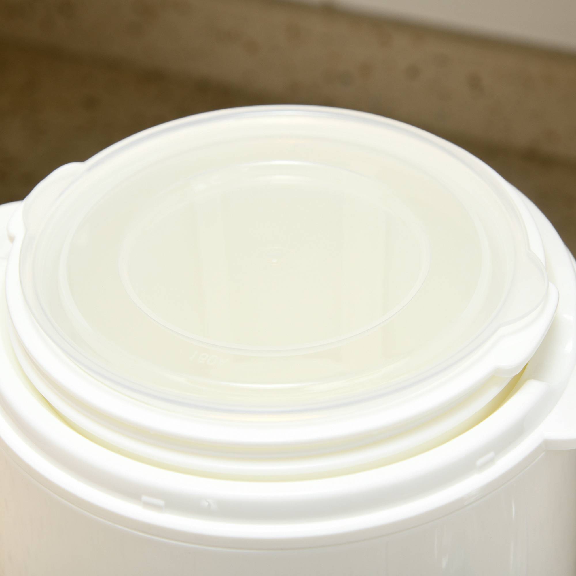 Yaourtière électrique 20W avec 2 récipients 1,5L, filtre yaourt grec et 2 couvercles, blanc - Image 10