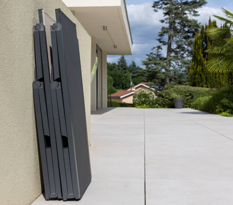Transat de jardin en aluminium  pliable  gris anthracite  NARA - Image 3
