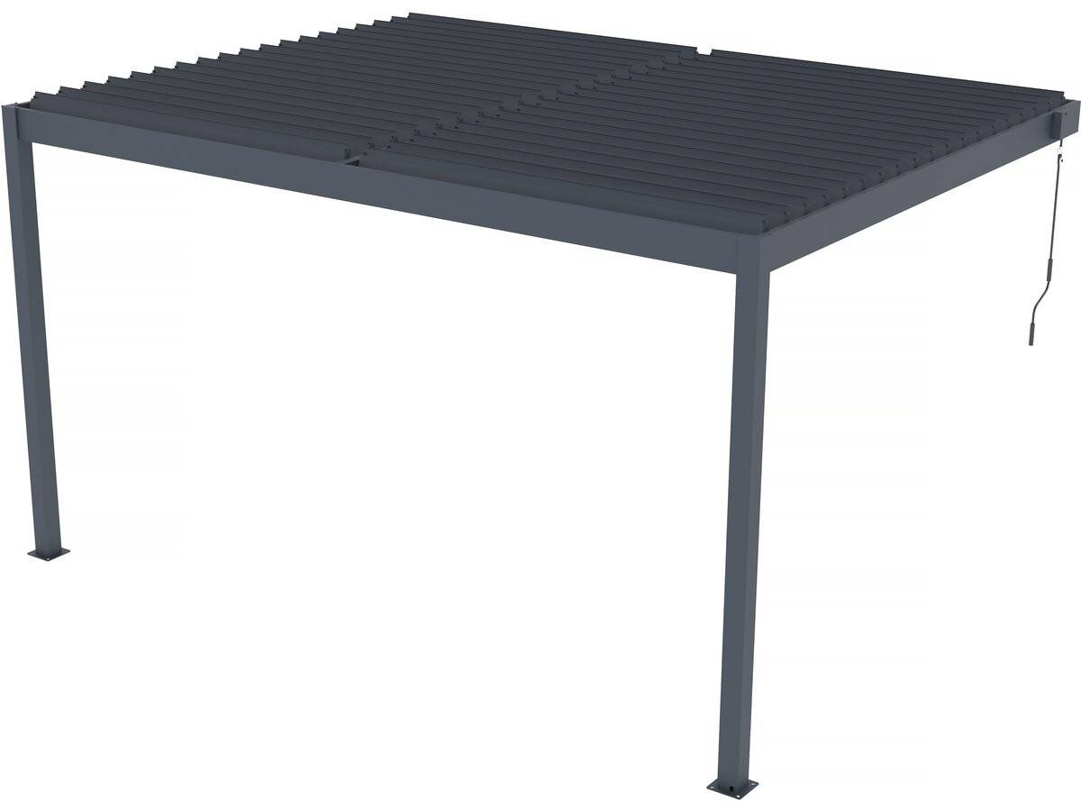 Habitat Et Jardin - Pergola Adossée En Aluminium "windsor" - Gris Anthracite - 3 X 4 M -habitat Et Jardin - Image 3
