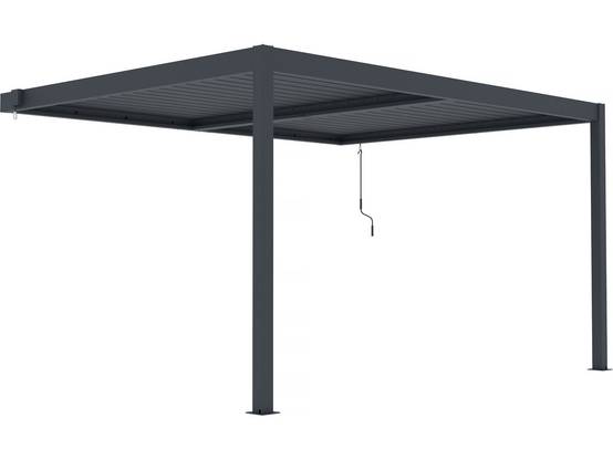 Habitat Et Jardin - Pergola Adossée En Aluminium "windsor" - Gris Anthracite - 3 X 4 M -habitat Et Jardin - Image 1