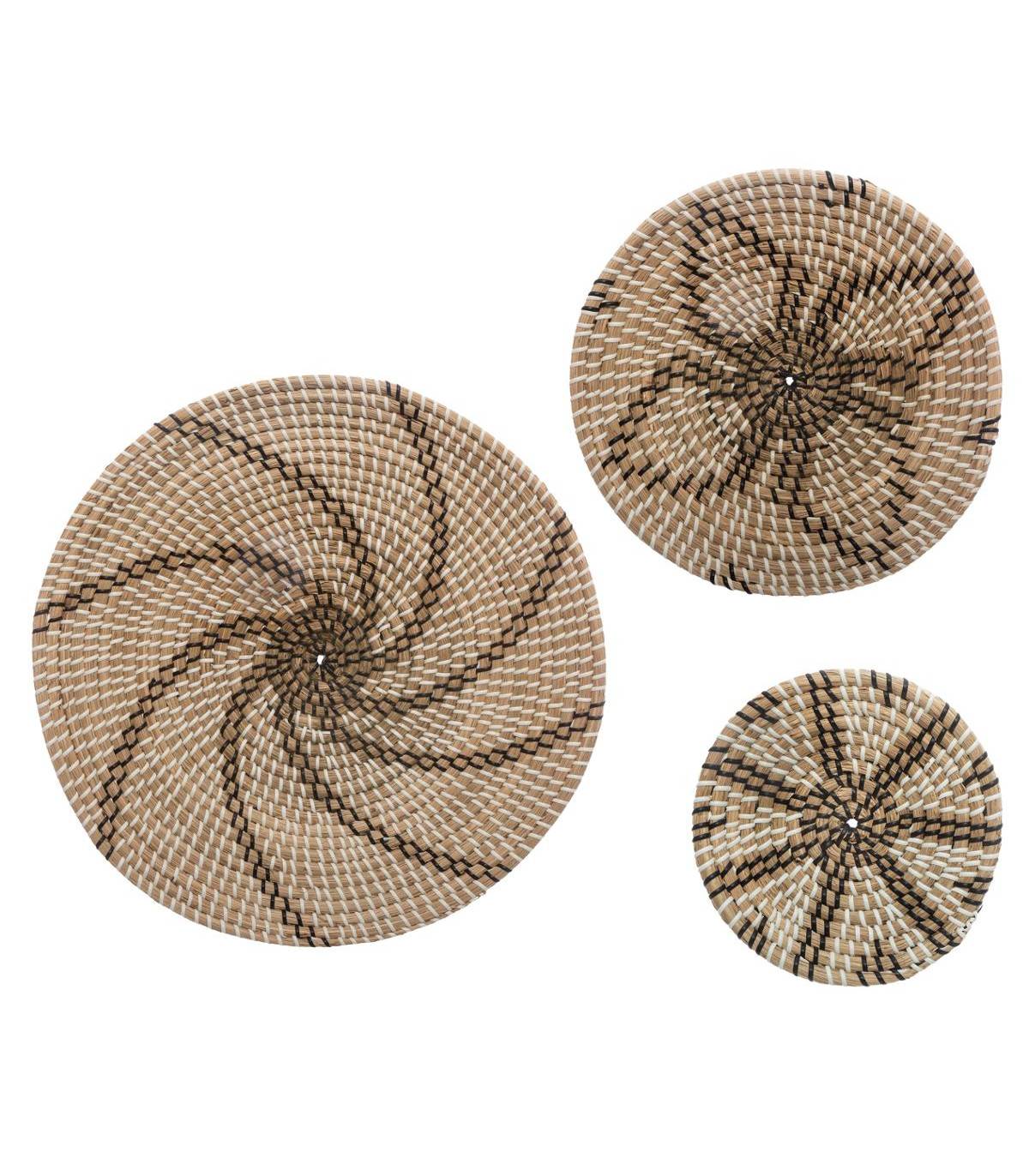 Set de 3 Décorations murales en roseau D 45 - 30 et 20 cm - Imagen 1
