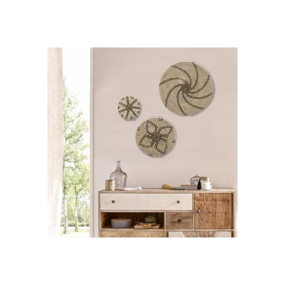 Set de 3 Décorations murales en roseau D 45 - 30 et 20 cm - Imagen 5